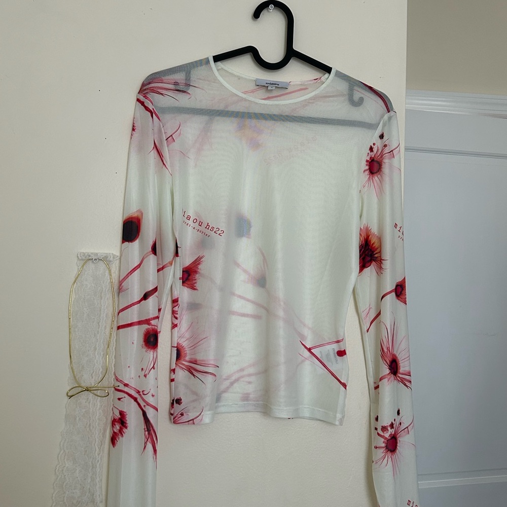 Miaou Mesh Long Sleeve Tee